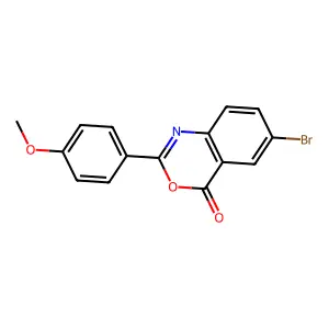 6-Bromo-2-(4-methoxyphenyl)-3,1-benzoxazin-4-one structure