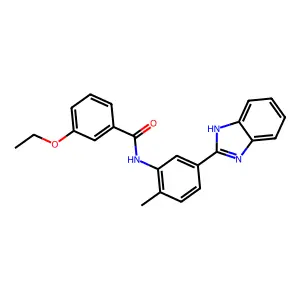 N-[5-(1H-benzimidazol-2-yl)-2-methylphenyl]-3-ethoxybenzamide structure