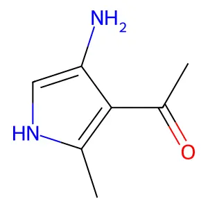 1-(4-amino-2-methyl-1H-pyrrol-3-yl)ethanone structure