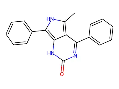 2H-Pyrrolo(3,4-d)pyrimidin-2-one, 1,6-dihydro-4,7-diphenyl-5-methyl- structure