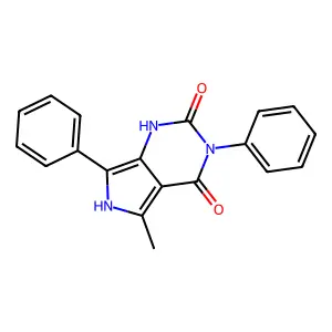 1H-Pyrrolo(3,4-d)pyrimidine-2,4(3H,6H)-dione, 3,7-diphenyl-5-methyl- structure