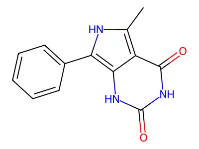 1H-Pyrrolo(3,4-d)pyrimidine-2,4(3H,6H)-dione, 5-methyl-7-phenyl- structure