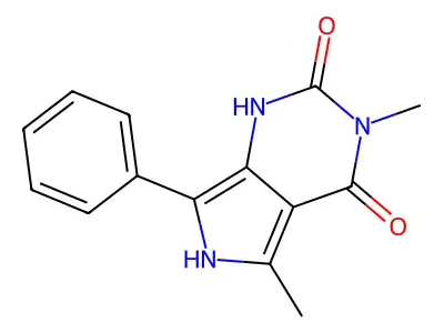 1H-Pyrrolo(3,4-d)pyrimidine-2,4(3H,6H)-dione, 3,5-dimethyl-7-phenyl- structure