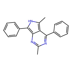 6H-Pyrrolo(3,4-d)pyrimidine, 2,5-dimethyl-4,7-diphenyl- structure
