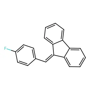 9-[(4-Fluorophenyl)methylidene]fluorene structure