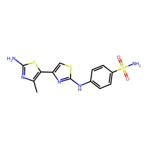 4-(2'-Amino-4'-methyl-[4,5']bithiazolyl-2-ylamino)-benzenesulfonamide structure