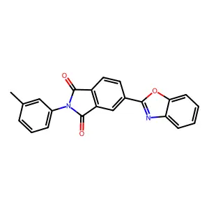 5-(1,3-benzoxazol-2-yl)-2-(3-methylphenyl)-1H-isoindole-1,3(2H)-dione structure
