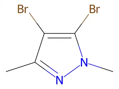 4,5-Dibromo-1,3-dimethyl-1H-pyrazole structure