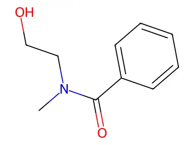 N-(2-hydroxyethyl)-N-methylbenzamide structure