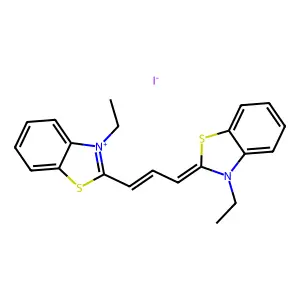 3,3'-Diethylthiacarbocyanine iodide structure