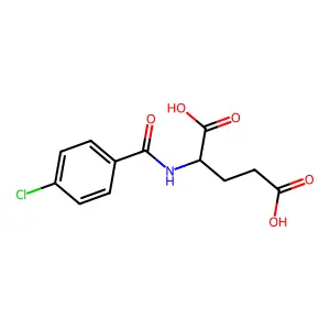 N-(4-氯苯甲酰)-L-谷氨酸 structure
