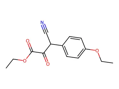 Ethyl 3-cyano-3-(4-ethoxyphenyl)-2-oxopropanoate structure