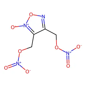 4,5-Bis(nitratomethyl)furoxan structure