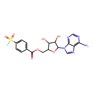 5'-(Sulfonylbenzoyl)adenosine structure