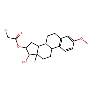 16alpha-Bromoacetoxyestradiol-3-methyl ether structure