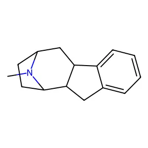 11-Methyl-4b,5,6,7,8,9,9a,10-octahydro-6,9-epiminobenzo(a)azulene structure