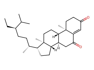 Stigmast-4-ene-3,6-dione structure