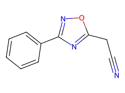 (3-Phenyl-1,2,4-oxadiazol-5-yl)acetonitrile structure