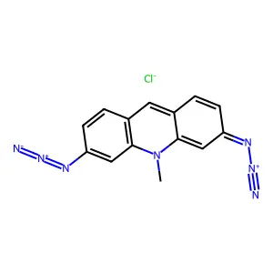 3,6-双叠氮基-10-甲基吖啶鎓氯化物 structure