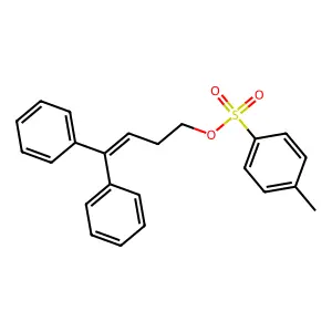 4,4-Diphenylbut-3-en-1-yl 4-methylbenzene-1-sulfonate structure