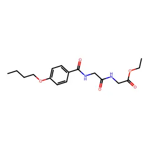 Ethyl 2-[[2-[(4-butoxybenzoyl)amino]acetyl]amino]acetate structure