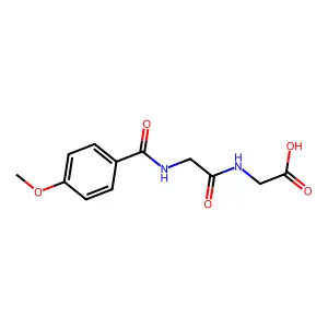 Glycine, N-[N-(4-methoxybenzoyl)glycyl]- structure