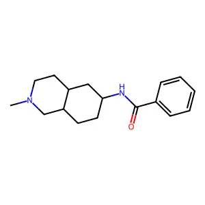 Benzamide, N-(decahydro-2-methylisoquinolin-6-yl)-, (E)- structure