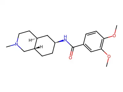 Veratrimidic acid, N-(decahydro-2-methylisoquinolin-6-yl)-, (E)- structure