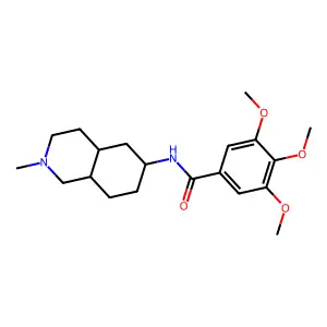 Benzamide, N-(decahydro-2-methylisoquinolin-6-yl)-3,4,5-trimethoxy-, (Z)- structure