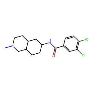 Benzamide, N-(decahydro-2-methylisoquinolin-6-yl)-3,4-dichloro-, (trans)- structure