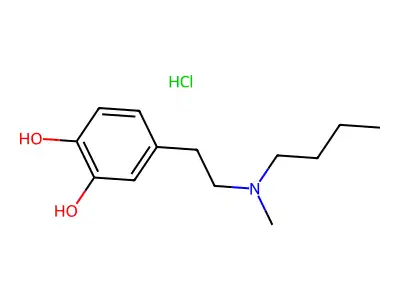 N-Methyl-N-butyldopamine hydrochloride structure