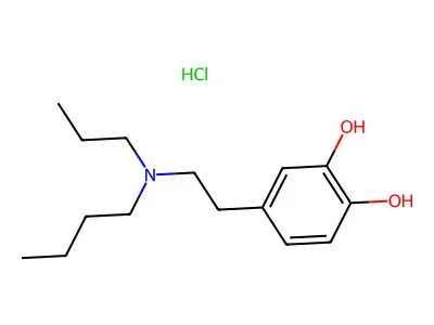 Pyrocatechol, 4-(2-(butyl-propylamino)ethyl)-, hydrochloride structure