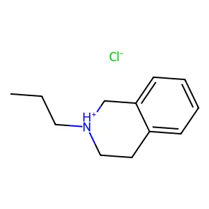 Isoquinoline, 1,2,3,4-tetrahydro-2-propyl-, hydrochloride structure
