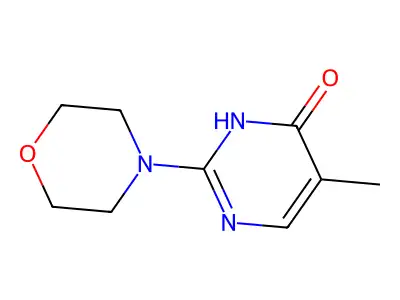 5-Methyl-2-morpholinopyrimidin-4-one structure