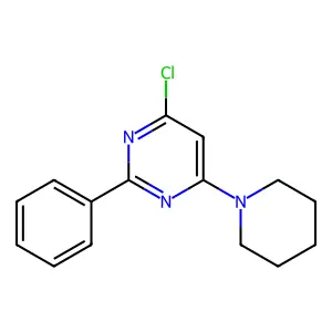 4-Chloro-2-phenyl-6-piperidinopyrimidine structure