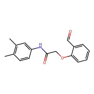 N-(3,4-dimethylphenyl)-2-(2-formylphenoxy)acetamide structure