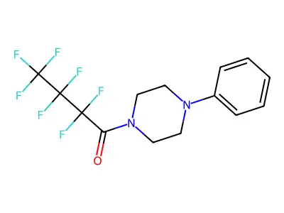 2,2,3,3,4,4,4-Heptafluoro-1-(4-phenyl-1-piperazinyl)-1-butanone structure