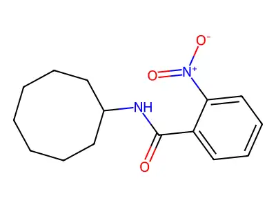 N-cyclooctyl-2-nitrobenzamide structure