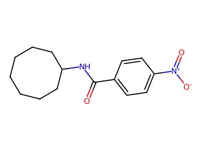 N-cyclooctyl-4-nitrobenzamide structure