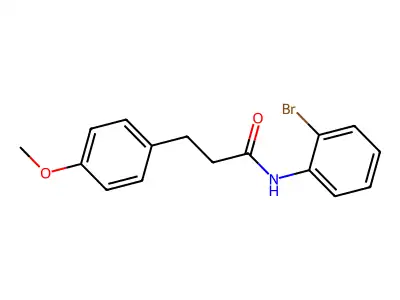 N-(2-bromophenyl)-3-(4-methoxyphenyl)propanamide structure