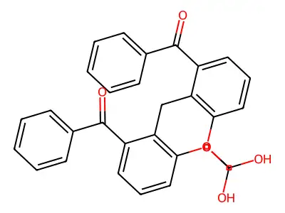 Methanone, 1,1'-[methylenebis(hydroxymethoxyphenylene)]bis[1-phenyl- structure