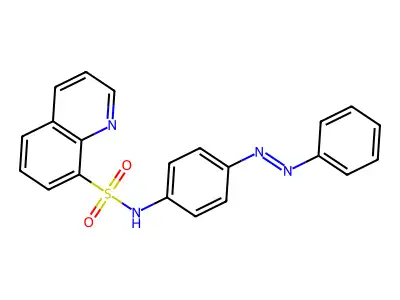 8-Quinolinesulfonamide, N-[4-(2-phenyldiazenyl)phenyl]- structure