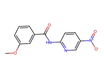 3-methoxy-N-(5-nitropyridin-2-yl)benzamide structure