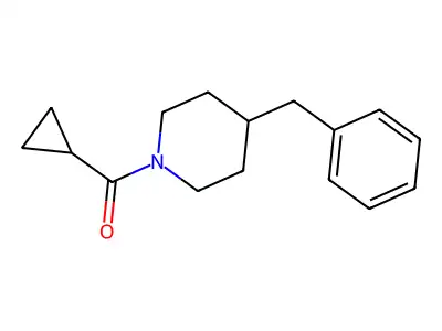 (4-Benzylpiperidin-1-yl)(cyclopropyl)methanone structure