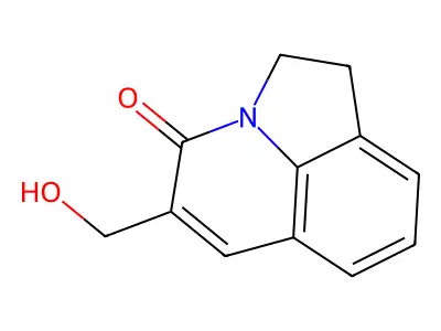 5-(hydroxymethyl)-1,2-dihydro-4H-pyrrolo[3,2,1-ij]quinolin-4-one structure