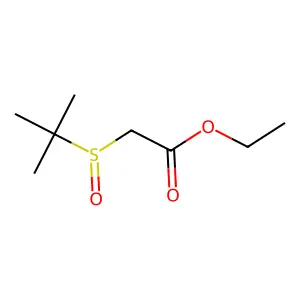 Ethyl ((1,1-dimethylethyl)sulphinyl)acetate structure