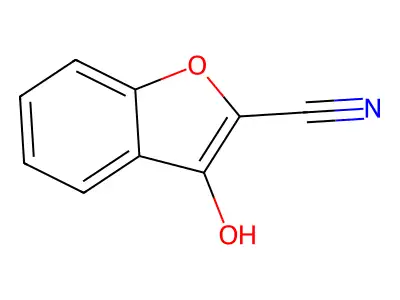 3-Hydroxy-1-benzofuran-2-carbonitrile structure