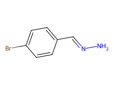 Benzaldehyde, 4-bromo-, hydrazone structure