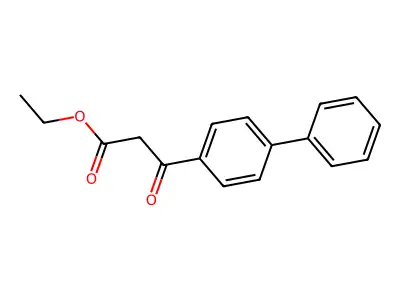 Ethyl 3-oxo-3-(4-phenylphenyl)propanoate structure
