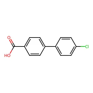 4-Biphenylcarboxylic acid, 4'-chloro- structure